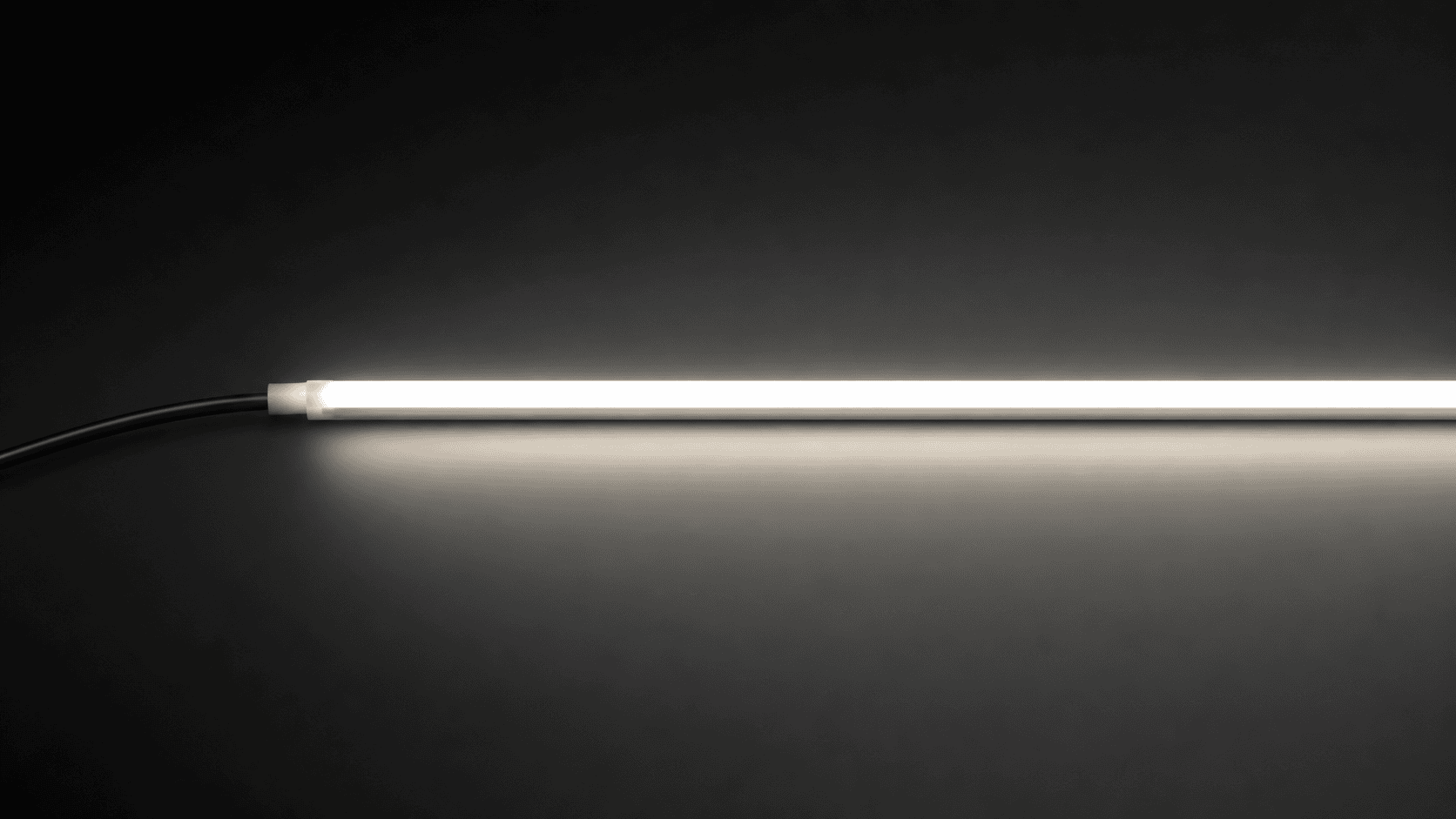Silicone neon lighting up an empty space
